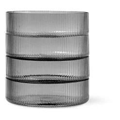 Ferm LIVING Ripple Frokostskal 4-Pakning Smoked Grey Online
