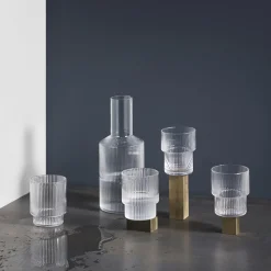 Ferm LIVING Ripple Glass 4-Pakn. Klar Outlet