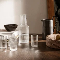 Ferm LIVING Ripple Verrines Serveringsglass 14 Cl 4-Stk. Clear Clearance