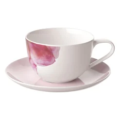 Villeroy & Boch Rose Garden Kopp Med Fat Rosa-Hvit Online