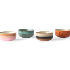 HK Living 70'S Dessertskal 4-Pk Multi Discount