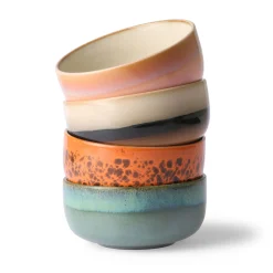 HK Living 70'S Dessertskal 4-Pk Multi Discount