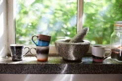 HK Living 70'S Espressokopp 4-Pk Funky Outlet