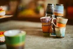 HK Living 70'S Espressokopp 4-Pk Retro New