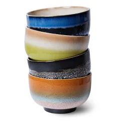 HK Living 70'S Skal O13,5 Cm 4-Pk Groovy Hot