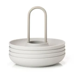 Zone Denmark Singles Eggeglass Med Beholder Warm Grey Discount