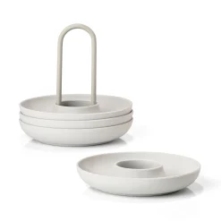 Zone Denmark Singles Eggeglass Med Beholder Warm Grey Discount