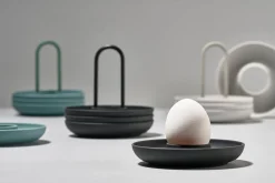 Zone Denmark Singles Eggeglass Med Beholder Warm Grey Discount