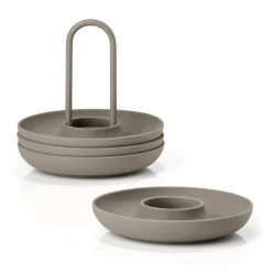 Zone Denmark Singles Eggeglass Med Beholder Taupe Clearance