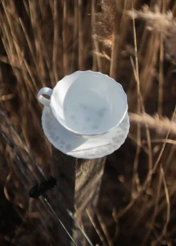 Wik & Walsøe Slapeblom Tekopp Og Fat 30 Cl Gra Clearance