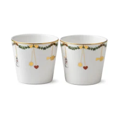 Royal Copenhagen Star Fluted Christmas Serveringskopp 2 Stk Clearance