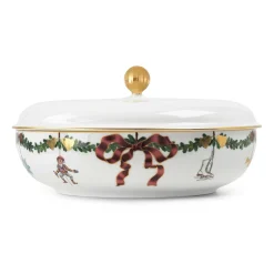 Royal Copenhagen Star Fluted Skal Med Lokk Sale