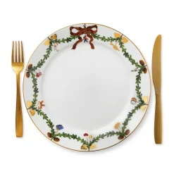 Royal Copenhagen Star Fluted Tallerken Jul O 27 Cm New
