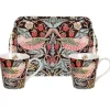 Pimpernel Strawberry Thief Kopp Og Brikksett Brun Fashion