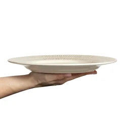 Mateus Stripes Tallerken O28 Cm Sand Fashion