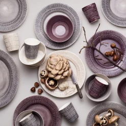 Mateus Stripes Tallerken O28 Cm Sand Fashion