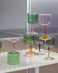 HAY Tint Vinglass 25 Cl 2-Pakning Gronn-Rosa Sale