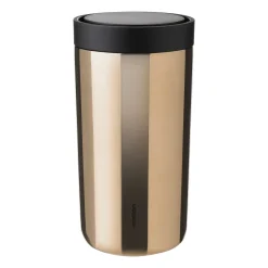 Stelton To Go Click Kopp 20 Cl Dark Gold New