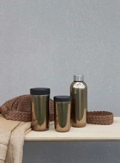Stelton To Go Click Kopp 20 Cl Dark Gold New
