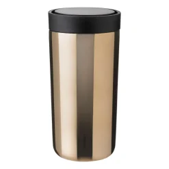 Stelton To Go Click Kopp 0,4 L Dark Gold New
