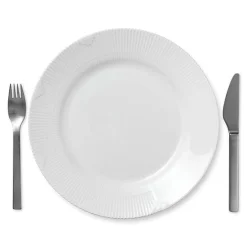 Royal Copenhagen White Elements Tallerken Diameter 28 Cm New