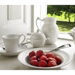 Royal Copenhagen White Fluted Half Lace Sukkerskal Med Lokk Online