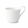 Royal Copenhagen White Fluted Kopp Med Hoy Hank Discount