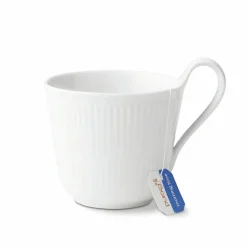 Royal Copenhagen White Fluted Kopp Med Hoy Hank Discount