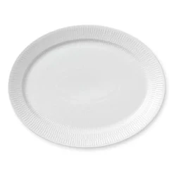 Royal Copenhagen White Fluted Ovalt Fat Diameter 33 Cm Online