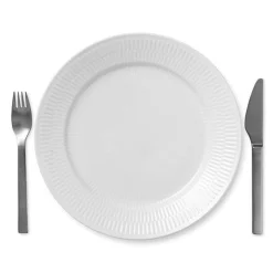 Royal Copenhagen White Fluted Tallerken Diameter 27 Cm Fashion