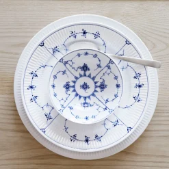 Royal Copenhagen White Fluted Tallerken Diameter 27 Cm Fashion