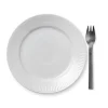 Royal Copenhagen White Fluted Tallerken Diameter 19 Cm Hot