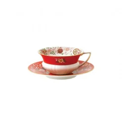 Wedgwood Wonderlust Tekopp Med Fat Crimson Jewel New