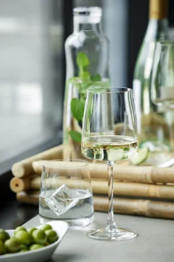 Lyngby Glas Zero Hvitvinsglass 43 Cl 4-Pakning Outlet